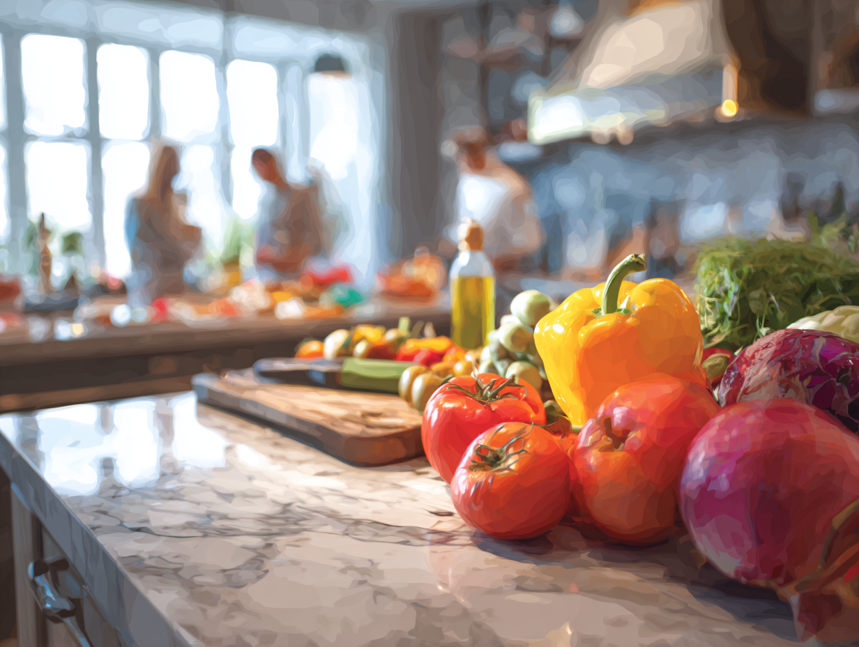 Хора се радват на здравословна храна